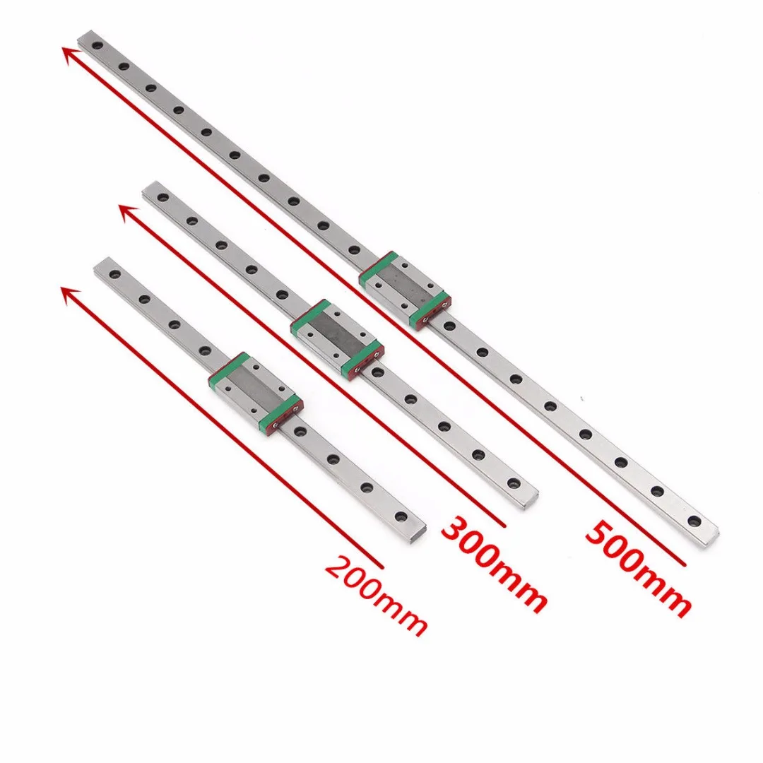 

Durable Silver MGN15 Linear Motion Slider Miniature Guide Rail 200mm/300mm/500mm with Block