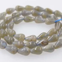 Свободные бусины 9*6 мм Лабрадорит падение свободная форма для DIY ювелирных изделий FPPJ бусины природа