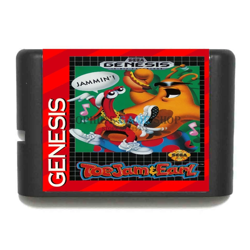 ToeJam &amp Earl Game Cartridge Newest 16 bit Card For Sega Mega Drive / Genesis System | Электроника