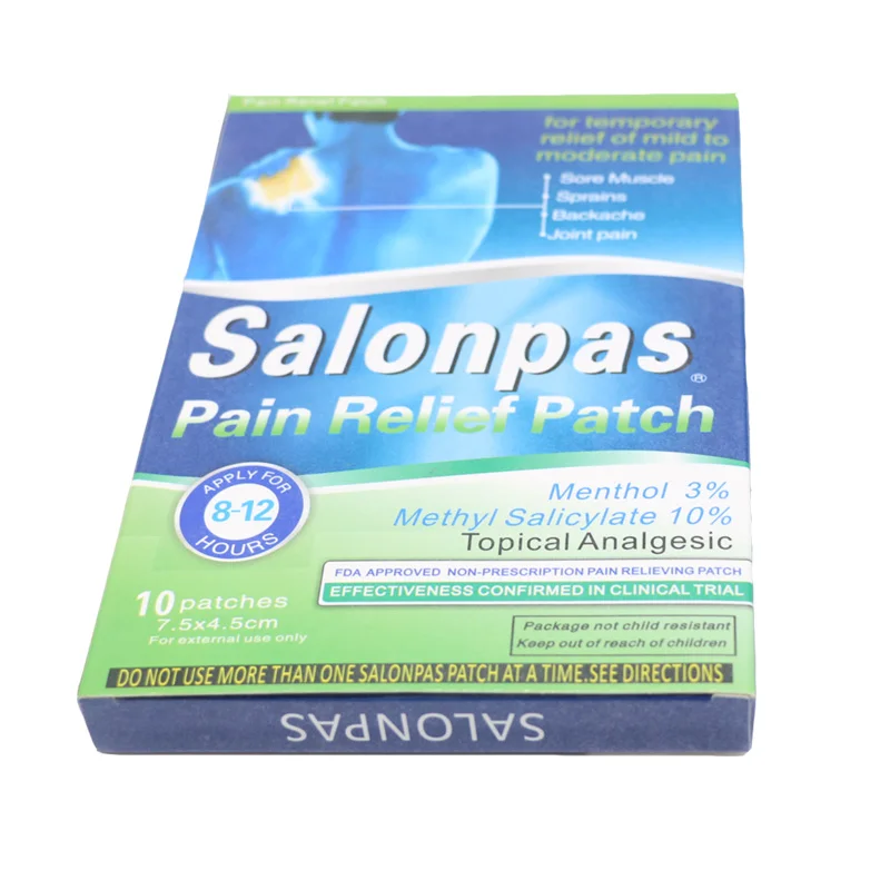 10 шт./кор. SALONPAS обезболивающая повязка облегчение спины мышцы болеутоляющий Бальзам штукатурка