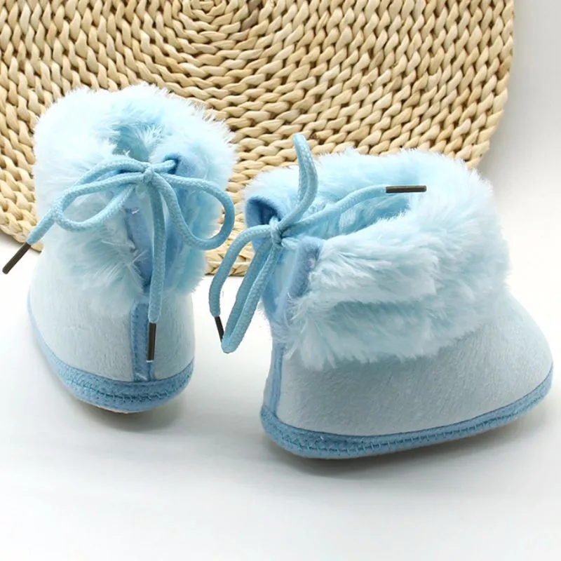 Зимние теплые пинетки для новорожденных Infant Bebe одежда для малышей с рисунком Сапоги и ботинки для девочек Детские лодыжки Booty