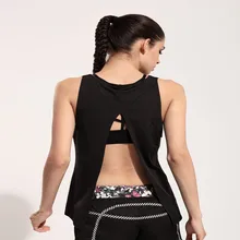 New Women Yoga T Shirts Solid Color Sport Tops Sleeveless Vest for Fitness Running Quick Dry Breathable Loose Running Vest