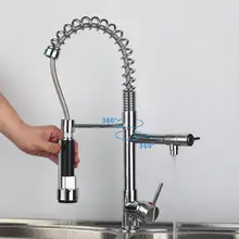 Кухня torneira Cozinha поворотный 360 Палуба Гора полированный одно отверстие Одной ручкой Chrome 97168/5 раковина кран MixerTap