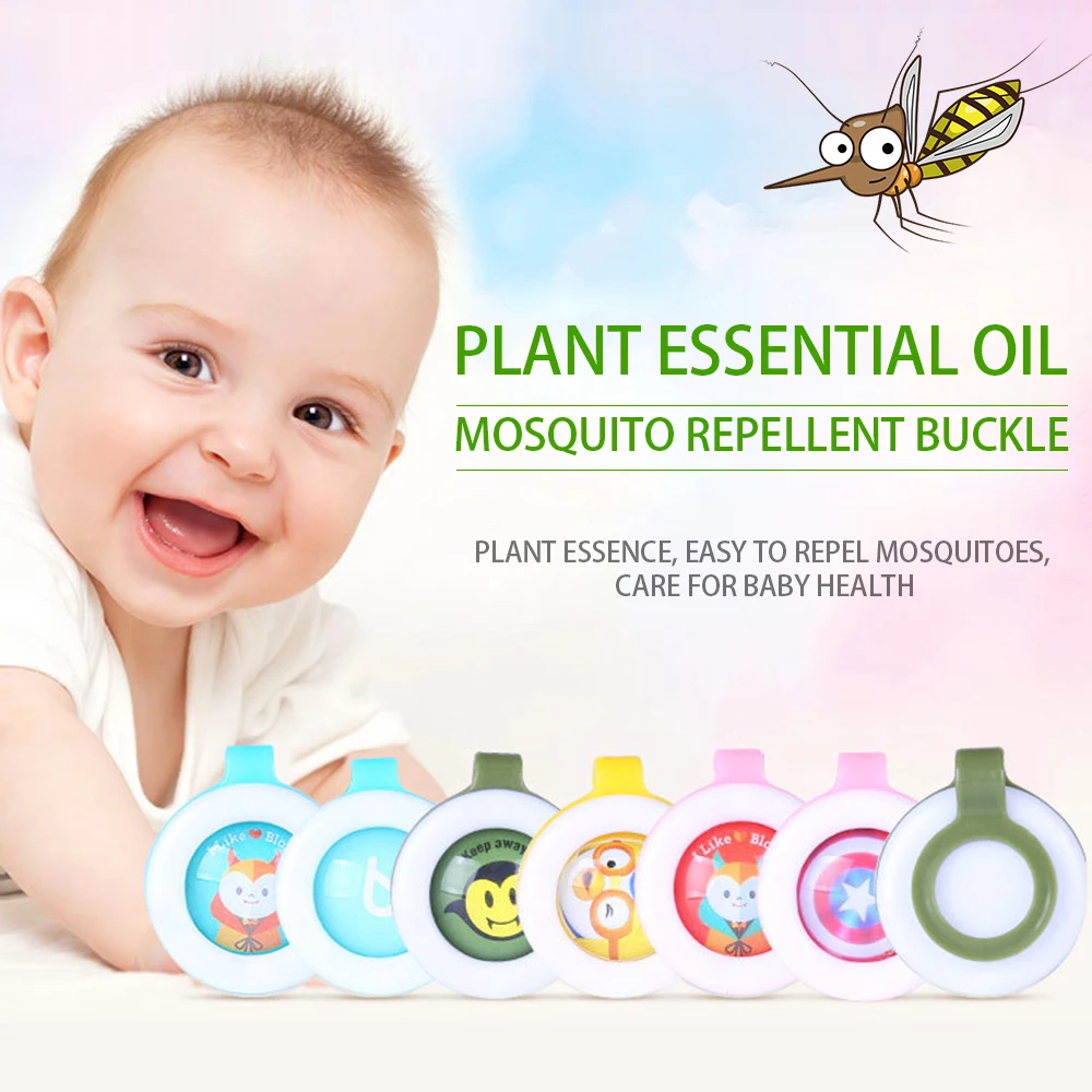Summer Plant Essential Oil Repellent Bracelet Children's Baby Pregnant Women Anti-Mosquito Baby Mosquito Buckle(Random) TSLM1