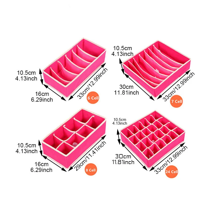 4 шт. ящики для хранения нижнего белья для бюстгальтера нижнее белье привязанные носки шарфы разделитель ящик шкаф Органайзер чехол ящик отделочный контейнер