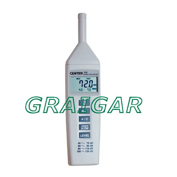 

CENTER-329 Digital Sound Level Meter COMPACT SIZE SOUND LEVEL METER