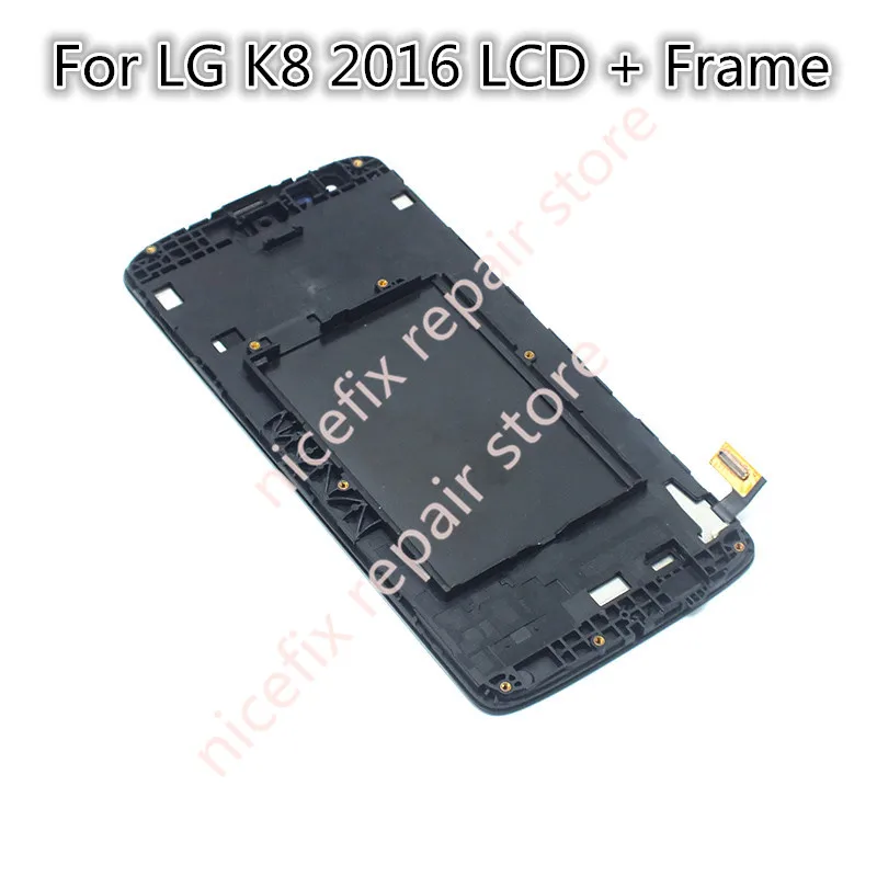 Для LG K8 LCD сенсорный экран с рамкой 2016 версия для K350N K350E K350DS дисплей дигитайзер