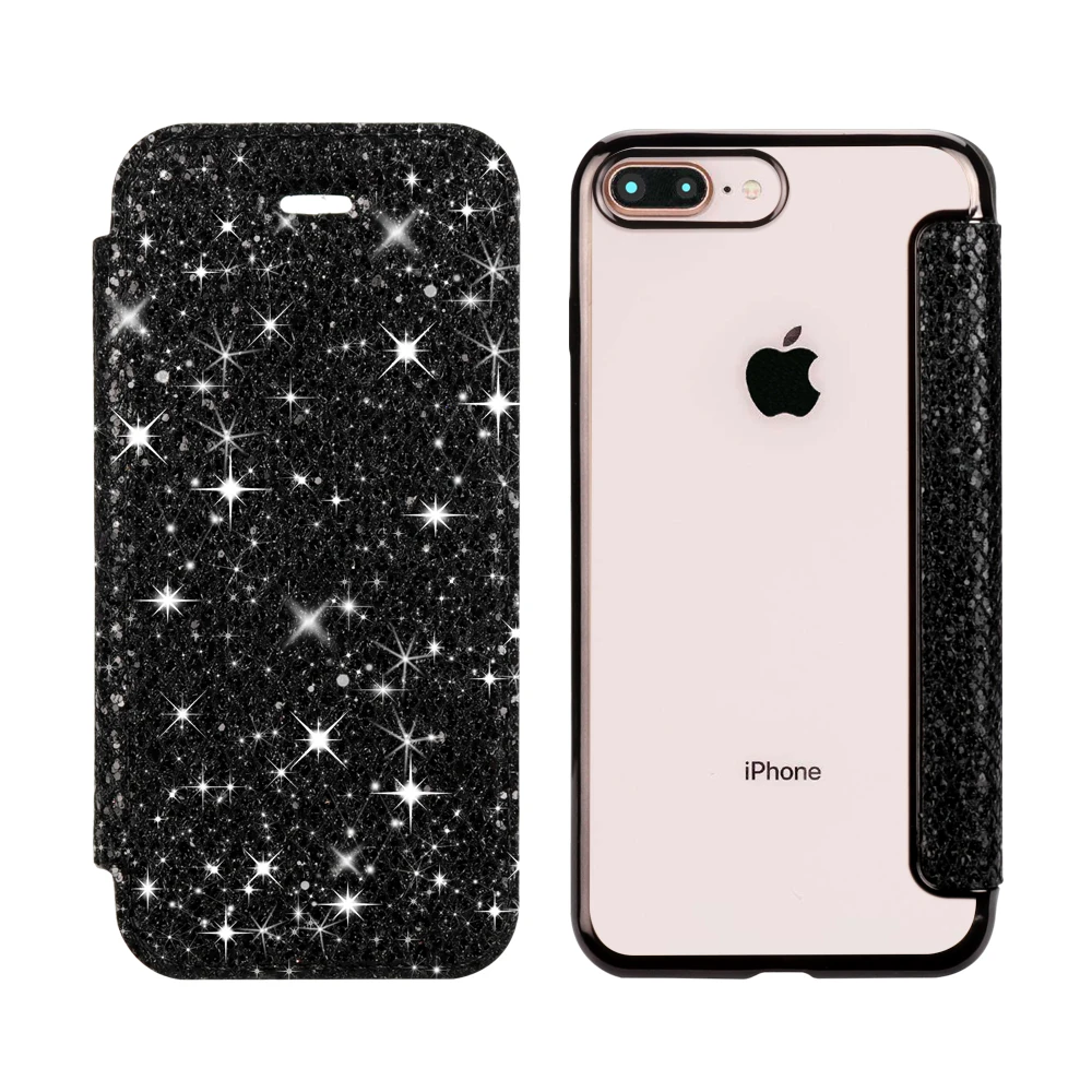 Роскошный чехол книжка из искусственной кожи для телефона iPhone X XR XS Max 5 6 6S 7 8 Plus