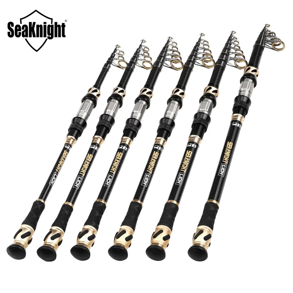 

SeaKnight LICH Carbon Rod Telescopic Fishing Rod 1.8M 2.1M 2.4M 2.7M 3M 3.6M M Power 1/4-1oz Spinning Rod Hand Fishing Tackle