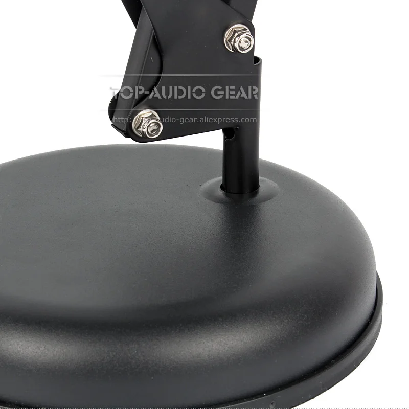 Round Plate Desktop Suspension Microphone Boom Arm Scissor Stand Mount Tabletop Bracket For Blue Snowball Ice Yeti Pro Mic