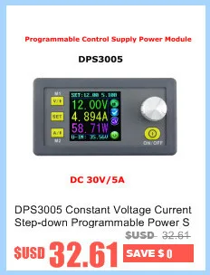 DPS5015 Постоянное Напряжение Ток понижающий программируемый цифровой источник питания Преобразователь напряжения цветной ЖК-вольтметр 15а