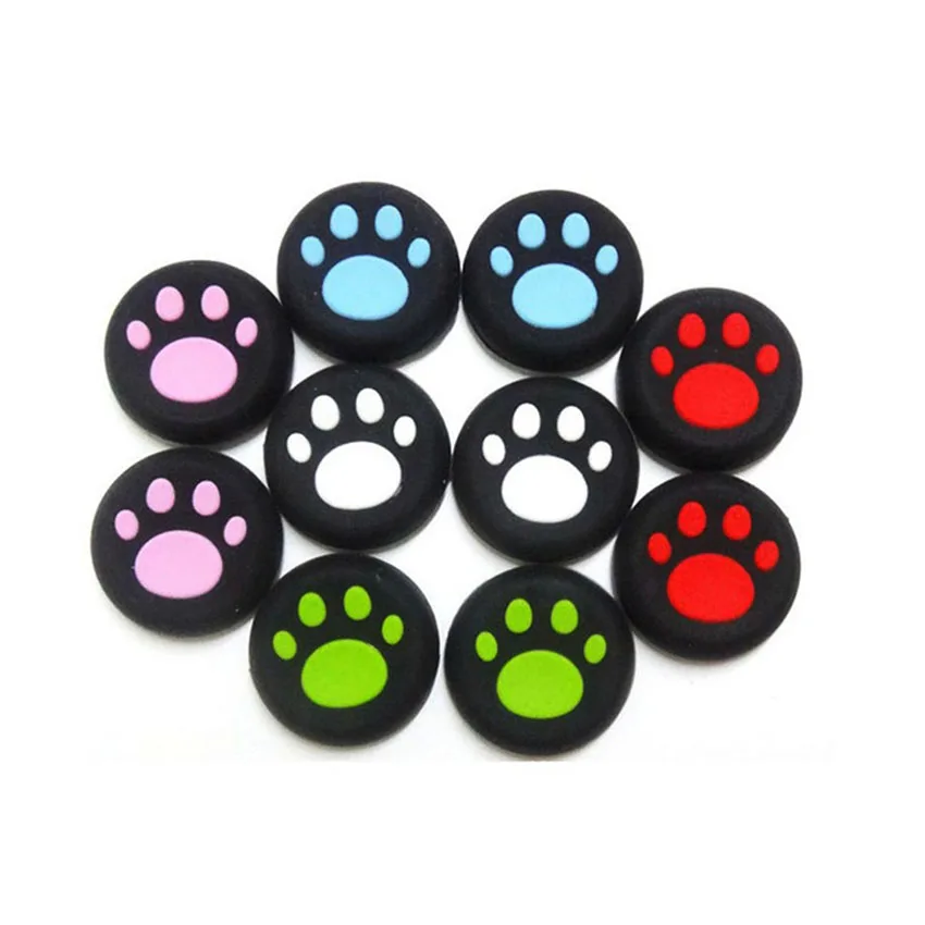 

Wholesale 100Pcs Rubber Silicone Cat Claw Analog Thumb Sticks Grips for PS4 PRO Slim PS3 for Xbox One / Xbox 360 Controller Caps