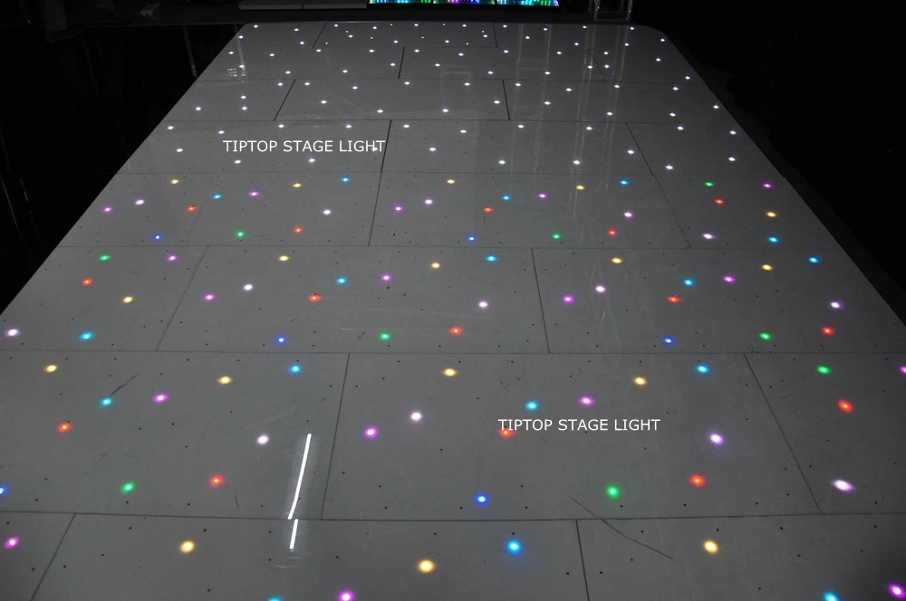 Дизайн в Великобритании 120 см x 60 см Светодиодная панель танцпола CE Rohs танцевальный напольный сценический светильник белая звезда Блестящий беспроводной пульт дистанционного управления
