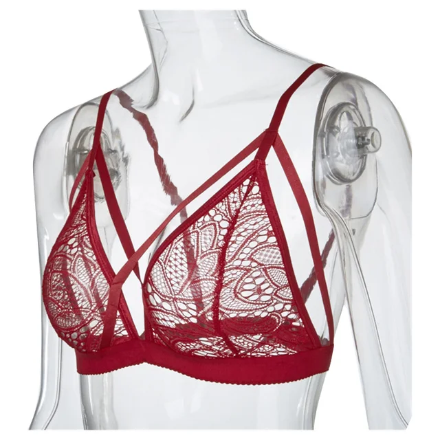 Disc Hot New Floral Sheer Lace Triple-cornered Bra Crop Top Bustier Unpadded Mesh Lined Disc Hot New Floral Sheer Lace Triple-cornered Bra Crop Top Bustier Unpadded Mesh Lined