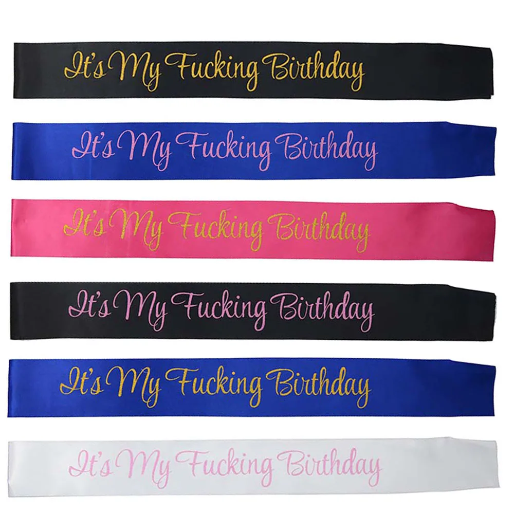 

Funny Happy Birthday Party Decorations Supplies Its My Birthday Sash for Women Girls 21st 30th 40th Birthday Celebrations Ideas