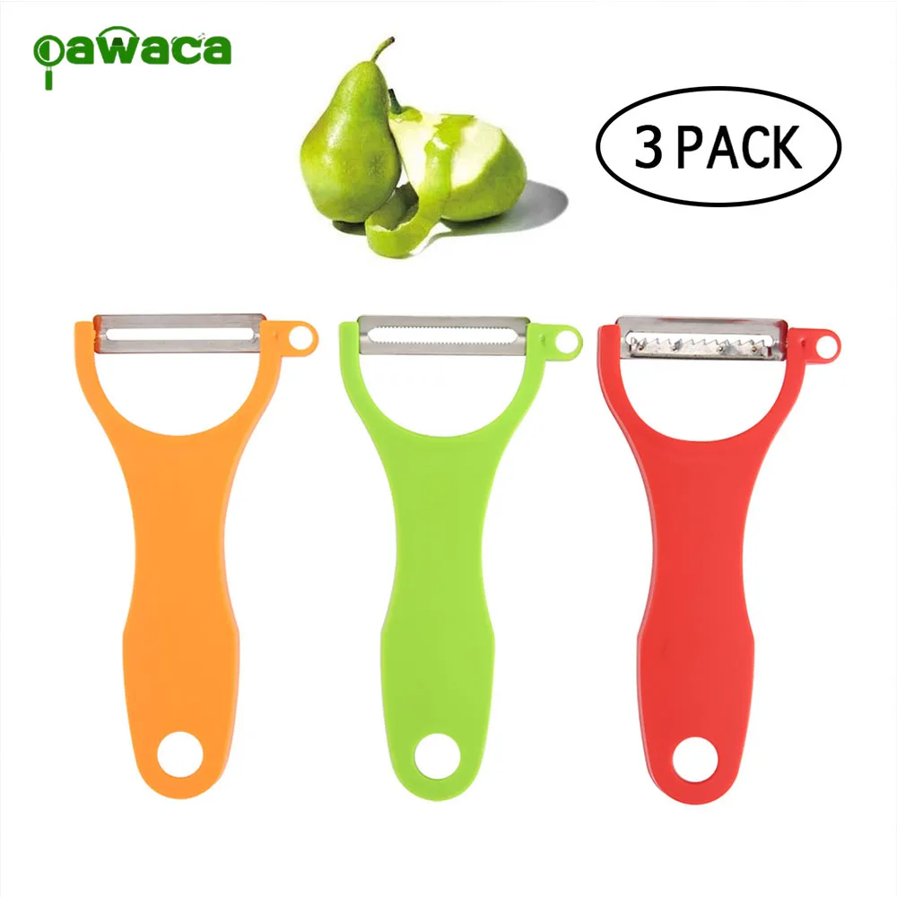 3pcs Multifunctional Peeler Set Slicer Fruit Vegetables Peeler Knife
