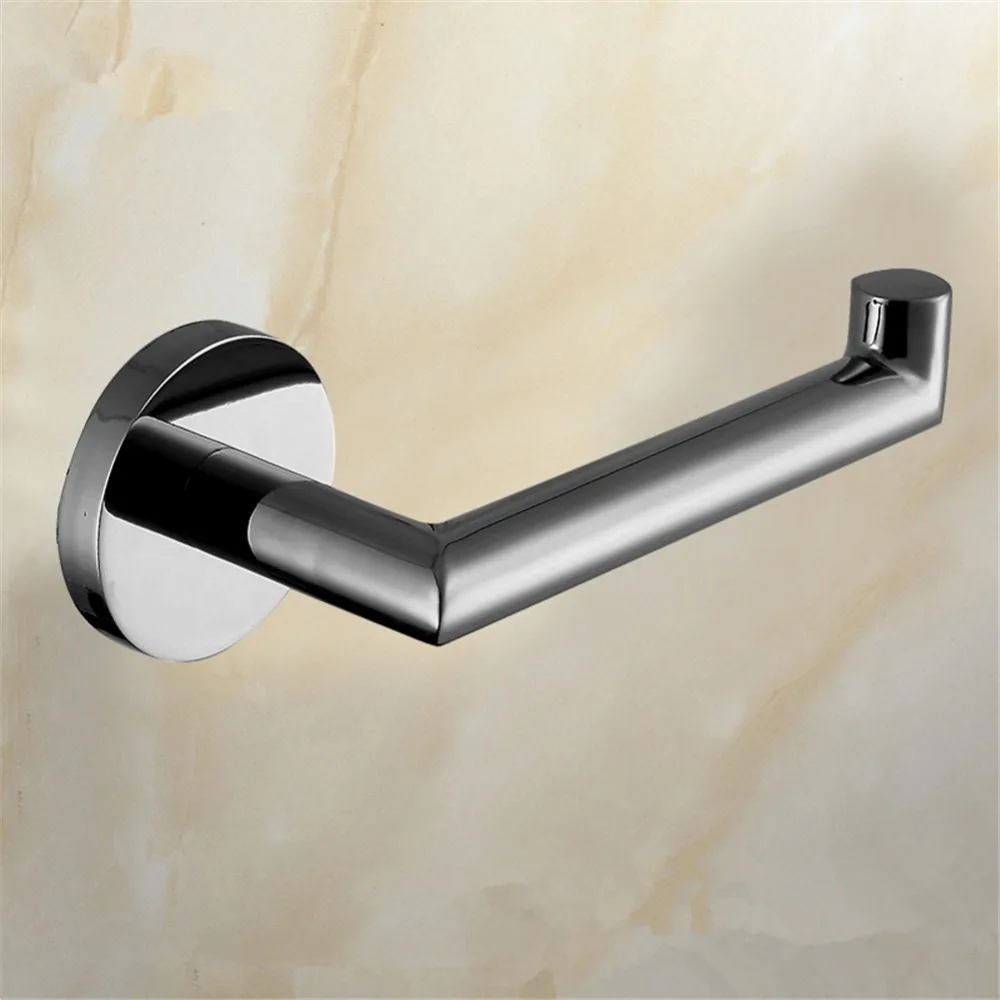 Aothpher Solid Chrome Stainless Steel Towel Roll Holder Bathroom
