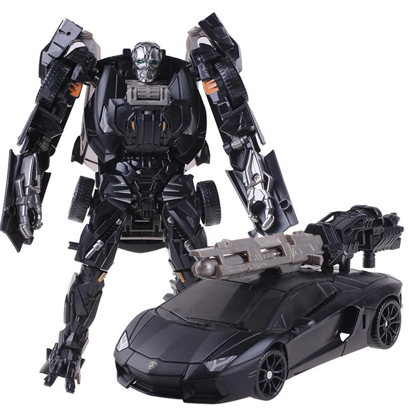 

Cool Plastic ABS + Alloy Transformation Toys For Children Hot Anime Robot Car Movie 5 Action Figures Classic Model Toys Boy Gift