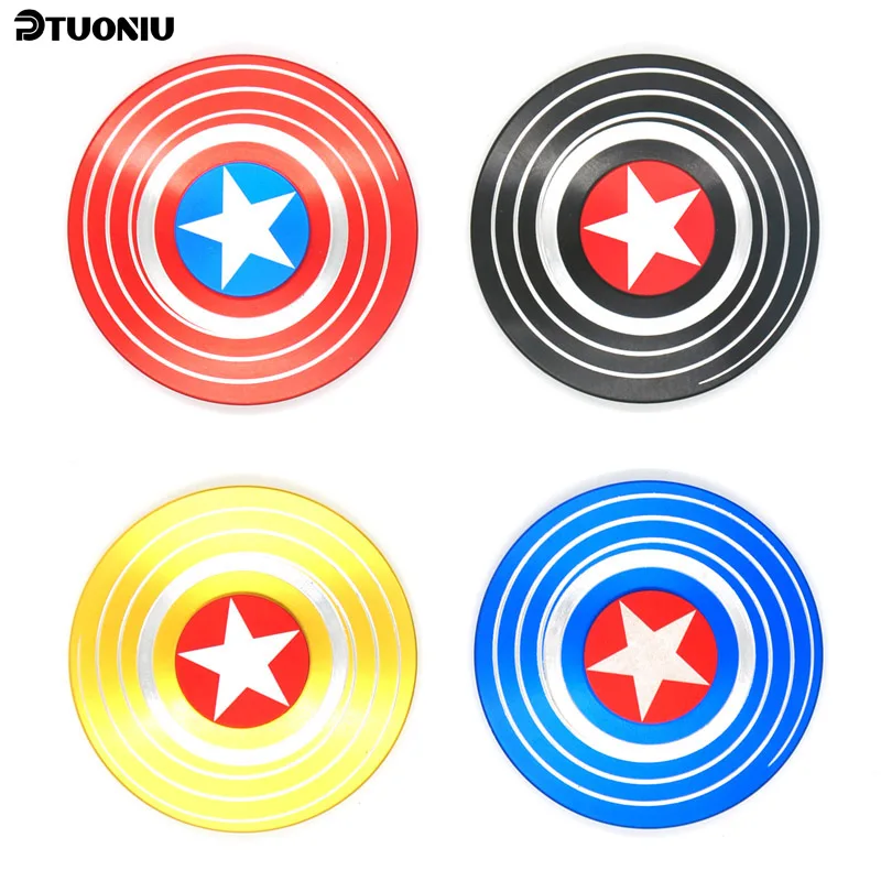 

Ptuoniu Captain America Fidget Spinner Bearing Metal Fidget Red Spinner StresS Reliever Autism ADHD EDC Toys Brinquedos