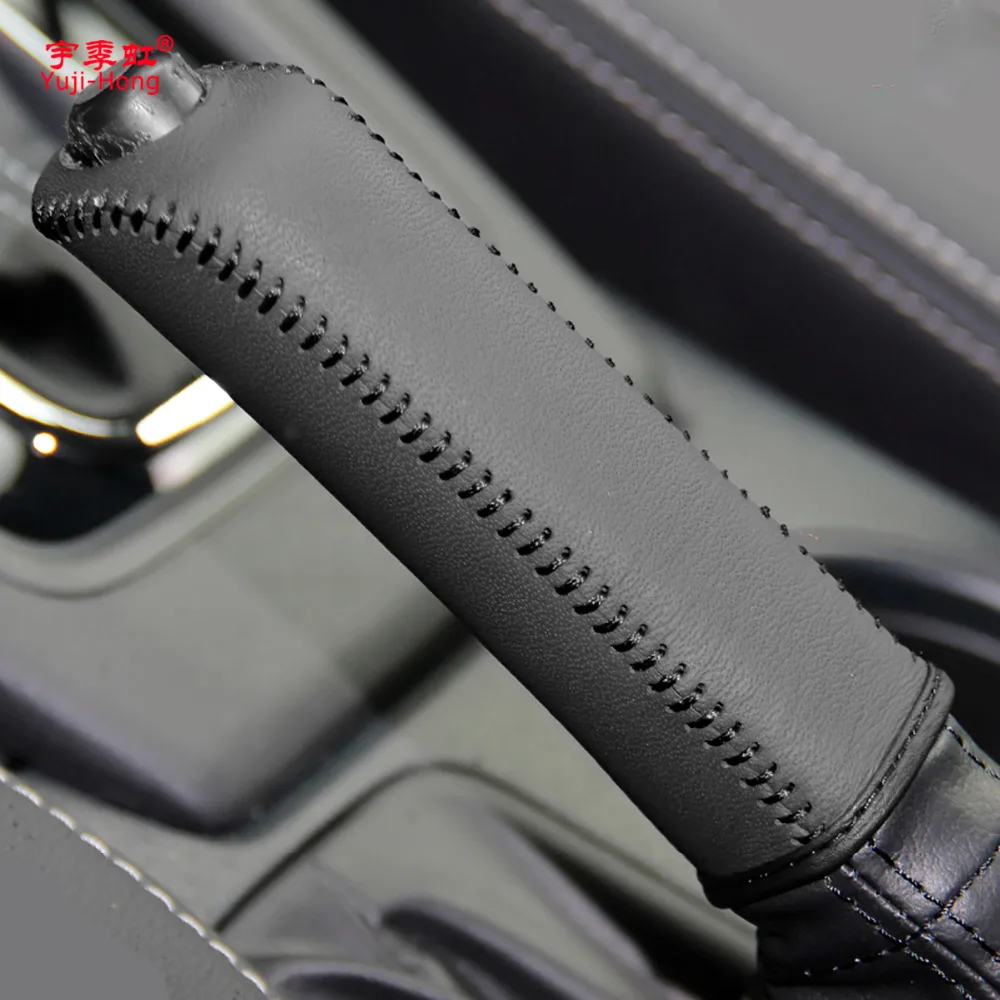 Car Handbrake Covers Case for Subaru XV Forester 2013 Genuine Leather Cover Handbrake Lever Grips