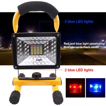 

Newly Rechargeable Portable LED Floodlight 30W Security Outdoor Work Light Lamp XSD88