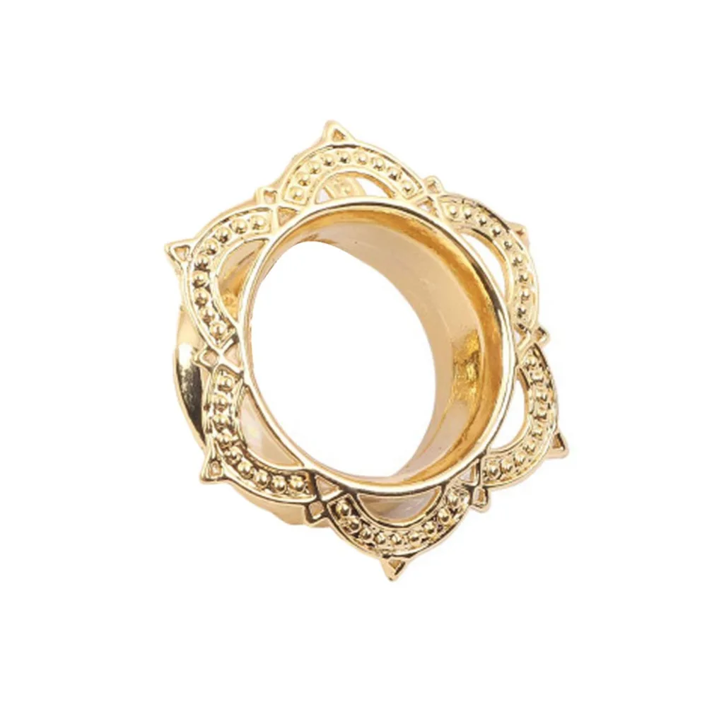 1pcs-Women-Men-Flower-Flared-Flesh-Tunnel-Ear-Plugs-Copper-Ear-Expander-Gauge-Body-Piercing-Jewelry