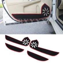 4 шт. автомобильный Стайлинг протектор боковой край защитная накладка защищенная анти-кик двери коврики Крышка для Toyota Camry 2012- Полиэстер