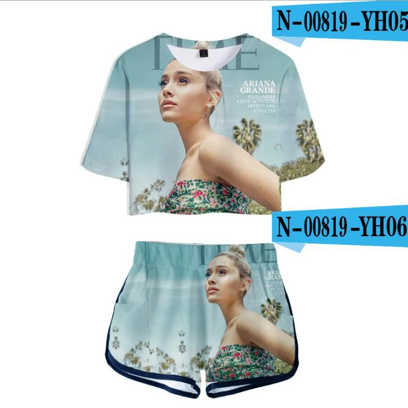 Комплект из 2 предметов с 3D принтом Thank u next женский спортивный костюм топом и