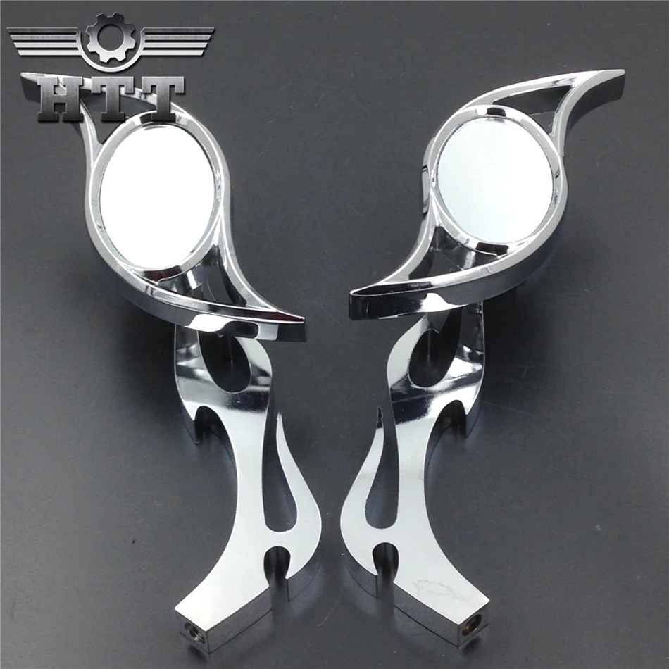 Aftermarket Motorcycle Parts Chrome Custom Running Mirror Fit For Honda