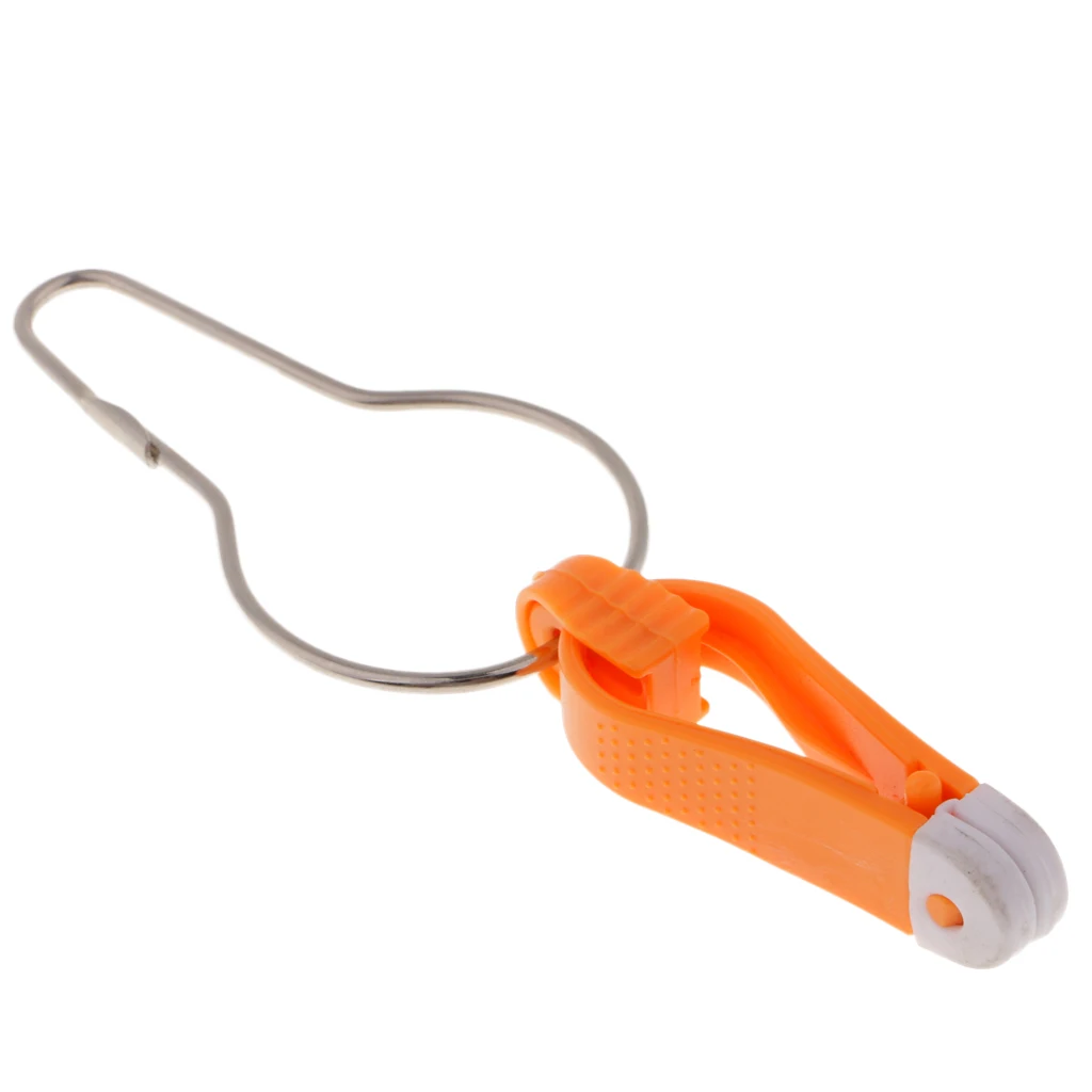 Mini Power Grip Planer Board Snap Trolling Weight Release Clip In Ring Boat Outfitting Fishing Tools 2 1/2-Inch Orange/Yellow 