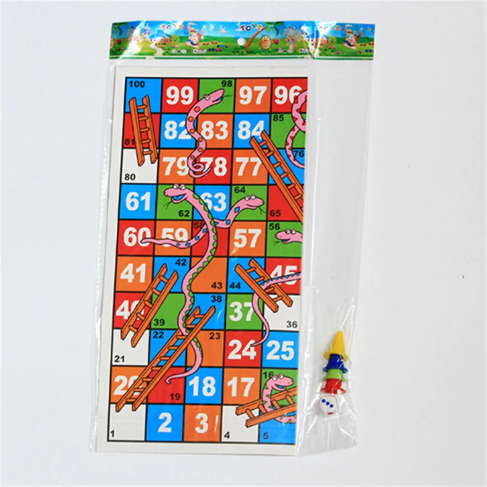 

2018 New Creative Funny Folding Snake Chess Toys Portable Snakes ladders Puzzle game