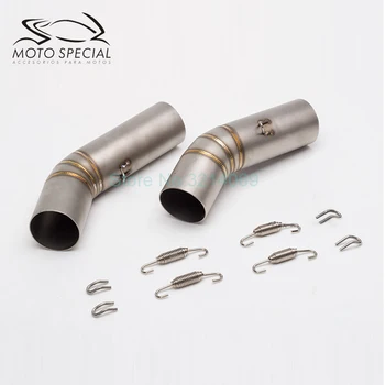 

Motorcycle Muffler Exhaust Link Pipe Motorbike Full System Muffler Escape Connect Pipe Middle Part Of 848 Bend Pipe Adapter