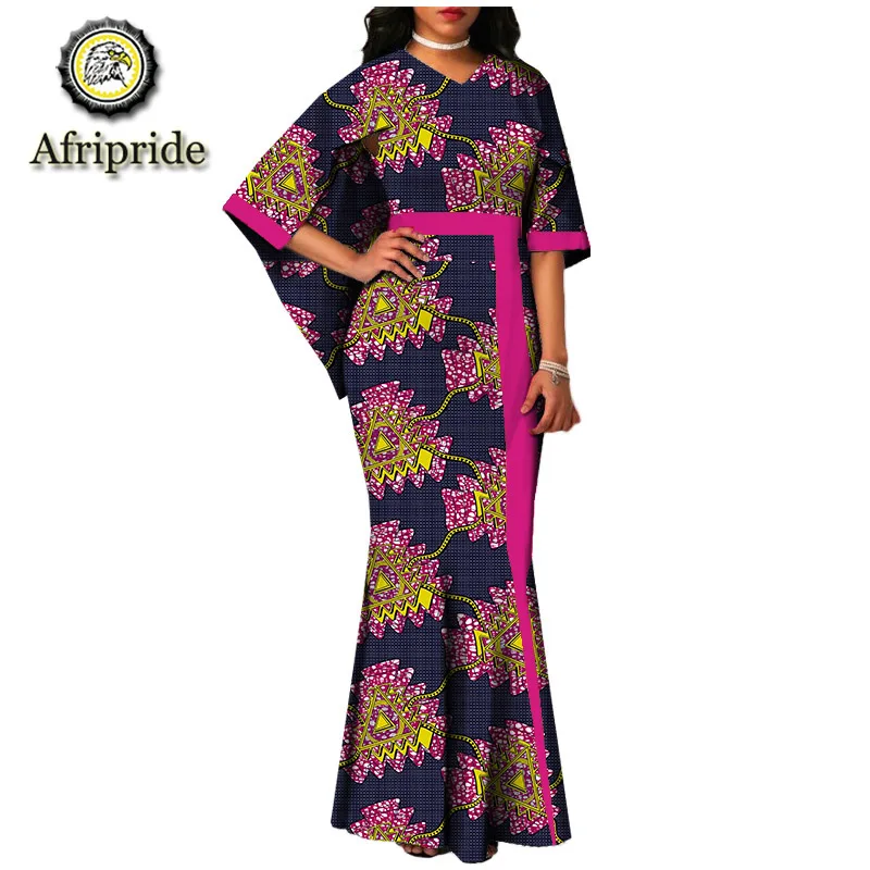 Стиль Базен riche в африканском стиле платье для женщин анакра печати Африканский тканевые Дашики AFRIPRIDE S1825014