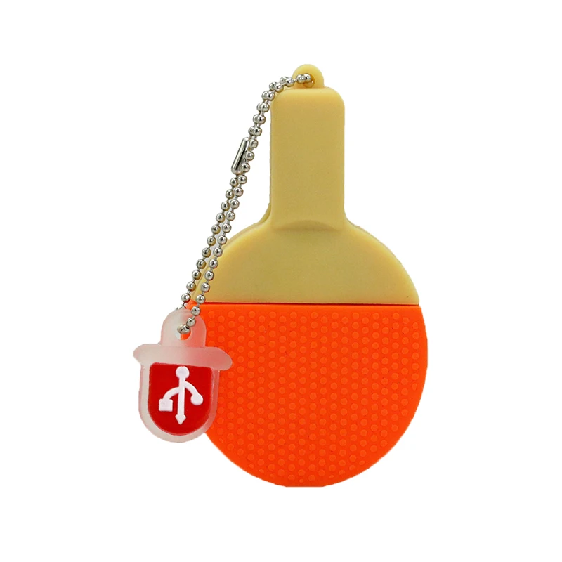 Pendrive Cartoon Ping Pong Balls Usb Pen Stick 8GB 16GB 32GB 64GB Usb Flash Drive Table Tennis Racket Usb Memory Stick Storage