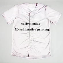 Любого цвета любого принта реальный американский размер 3D сублимационная печать на заказ ваш собственный дизайн Кнопка вверх Джерси Плюс Размер