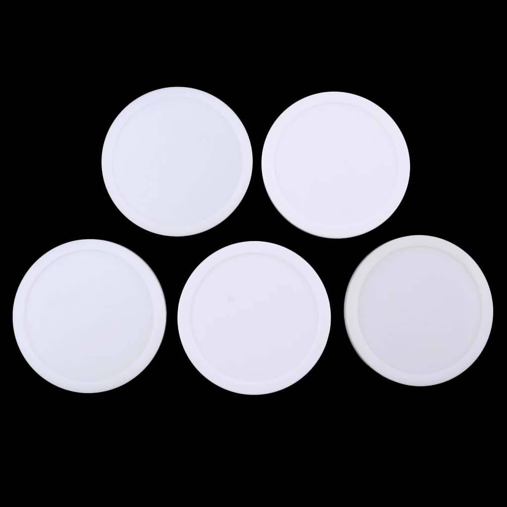 5 Pieces 82mm Air Hockey Replacement Pucks For Game Tables Accessories Standard Air Hockey Equipment Pucks