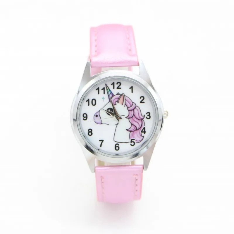 New unicorn desgin kids cartoon Fashion Watches Quartz childrens Jelly boy girl Students Wristwatch relogio kol saati clock