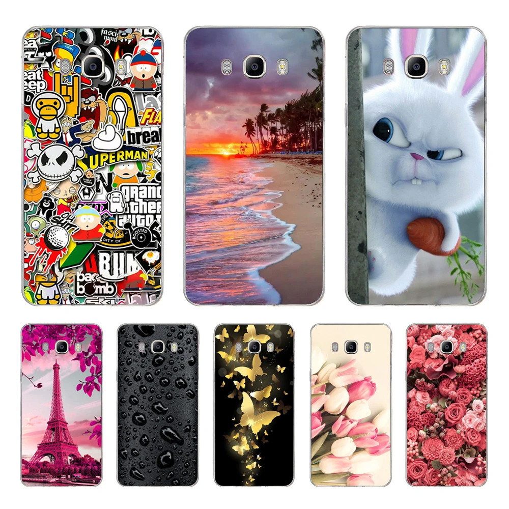 

Silicone phone Case For Samsung Galaxy J7 2016 Cases J710 J710F Cover FOR Samsung J7 2016 Coque etui bumper 360 full protective