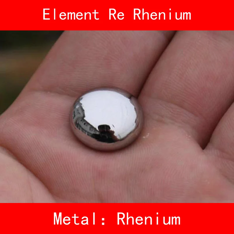 

Re Rhenium Powder Sheet Bar Ball Pure 99.99% Periodic Table of Rare-earth for DIY Research lab Collection Education