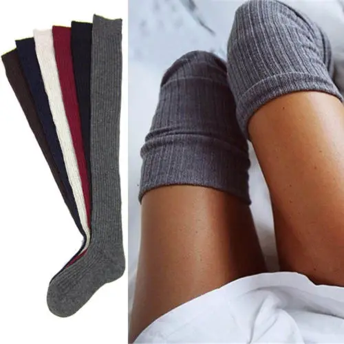 

Wool Blended Long Warm women Stockings Turn Up Winter Boot For Woman Girls Lady 1 Pair