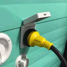 RV Запчасти и аксессуары 125 в 30 Ампер сверхмощный RV женский источник питания Замена штепсельная вилка замок вход с 3 штырьками из нержавеющей стали