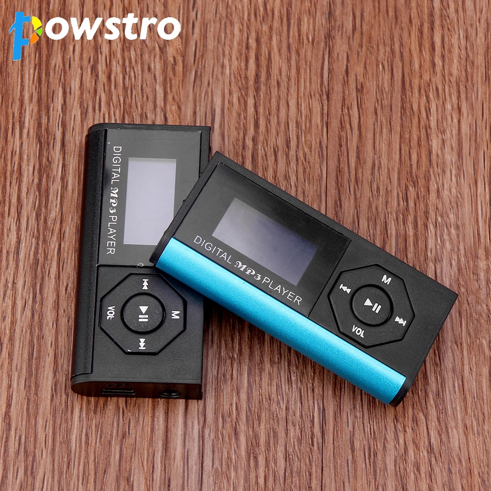 

Powstro MP3 Player with Earphone Digital Compact Portable Max 3.7V support 16 GB Micro SD Card 1.8 inch Display TFT Music Player