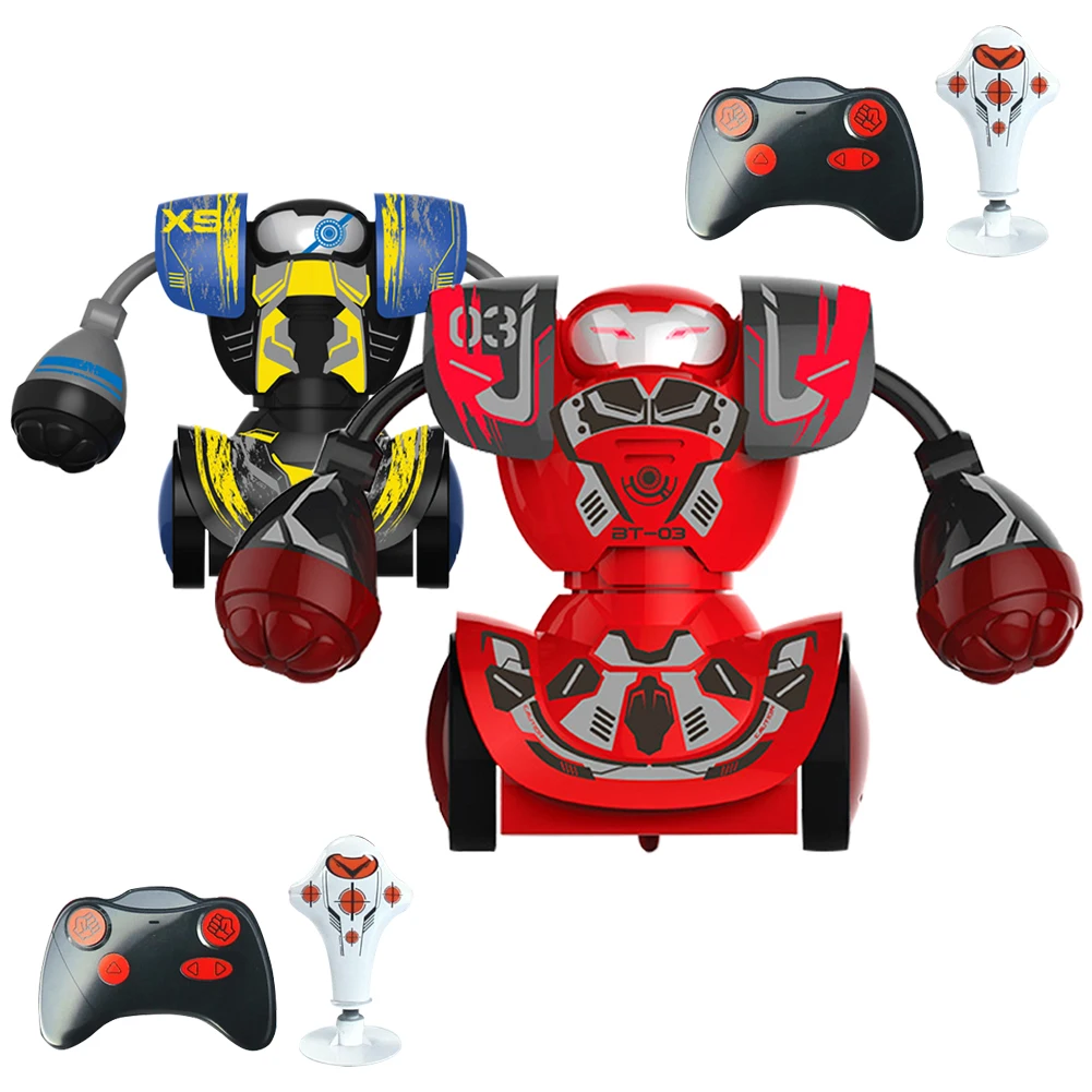 Боксерский бой двойной игровой Робот детский интеллектуальный пульт дистанционного управления мальчик игрушка RC битва боксерский робот