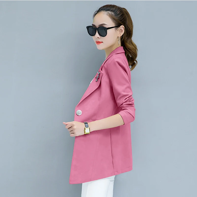 Blazer Feminino New Large Size S-3xl Spring Women Suit Jacket 2018 Autumn High Quality Slim Long-sleeved Lapel Female Xy076 