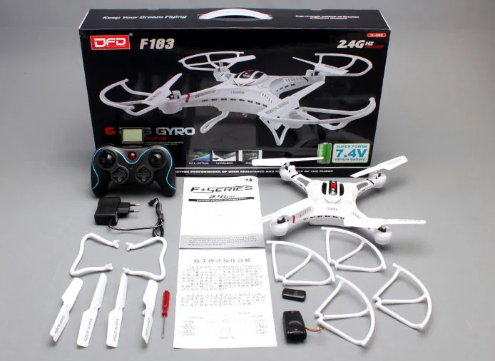 DFD F183 RC Quadcopter VS Syma X5C RC Quadcopter 2,4G 4CH 6 Axis дистанционное управление зарядное устройство для квадрокоптера с 2MP камерой RTF