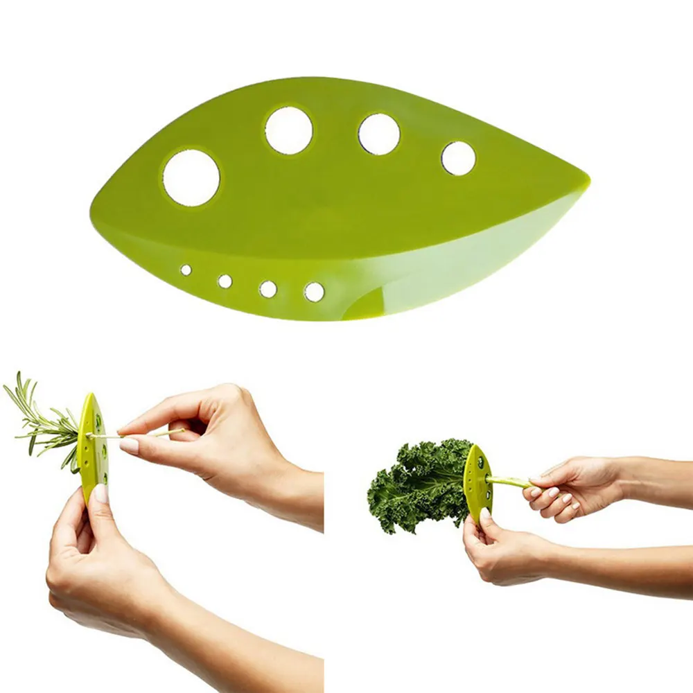 CUSHAWFAMILY looseleaf нож для зачистки трав Овощной фруктовый резак для вырезания листьев пластиковый очиститель инструменты для приготовления пищи гаджеты кухонный помощник