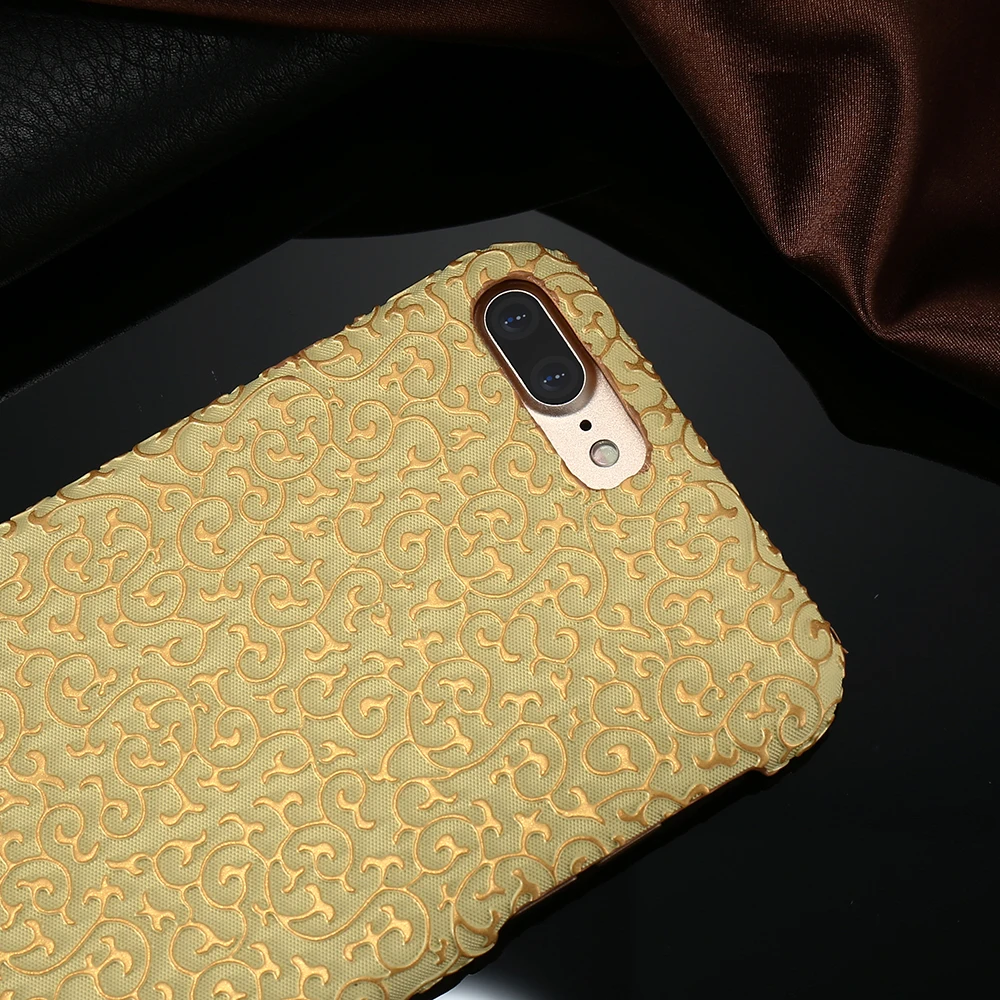 KISSCASE модный дворец цветочный узор чехол для телефона iPhone 7 8 Plus Чехлы цветок