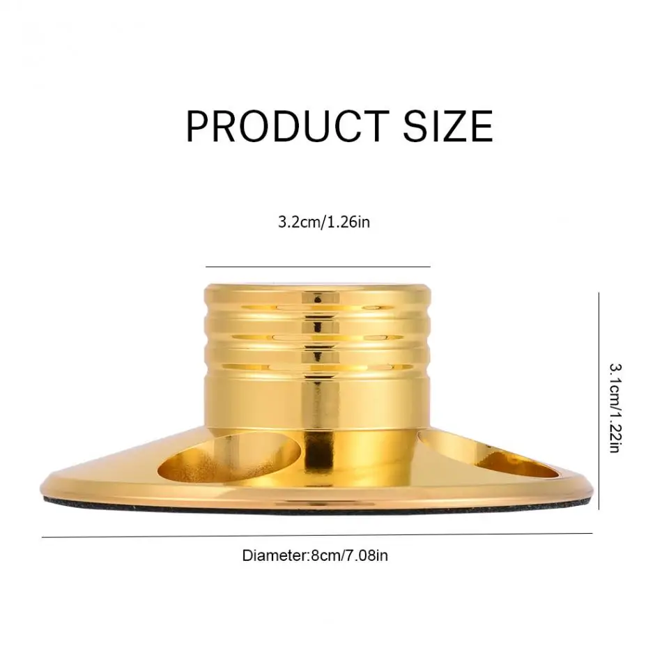 Стильный проигрыватель, медный диск, стабилизатор, зажим для LP винилового проигрывателя, серебряные золотые цвета