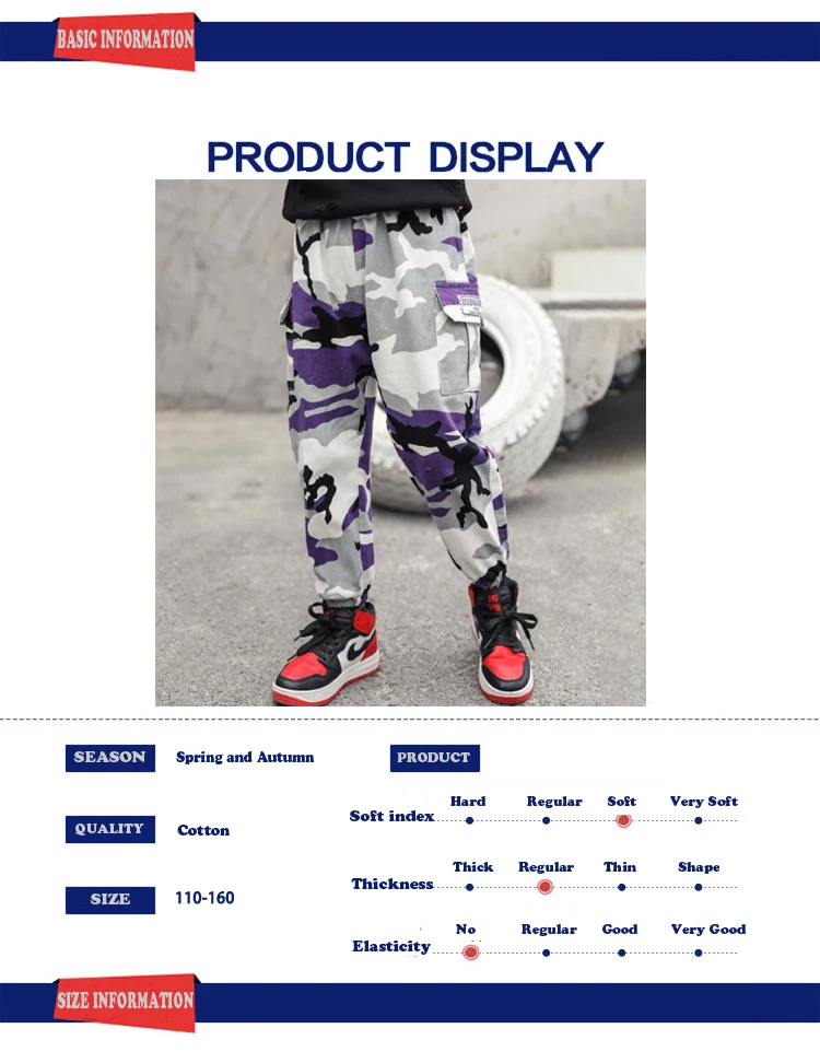 Spring Boys Girls Cotton Sport Long for baby Boys Girls camouflage trousers kids child casual pants army camo for 3-14T