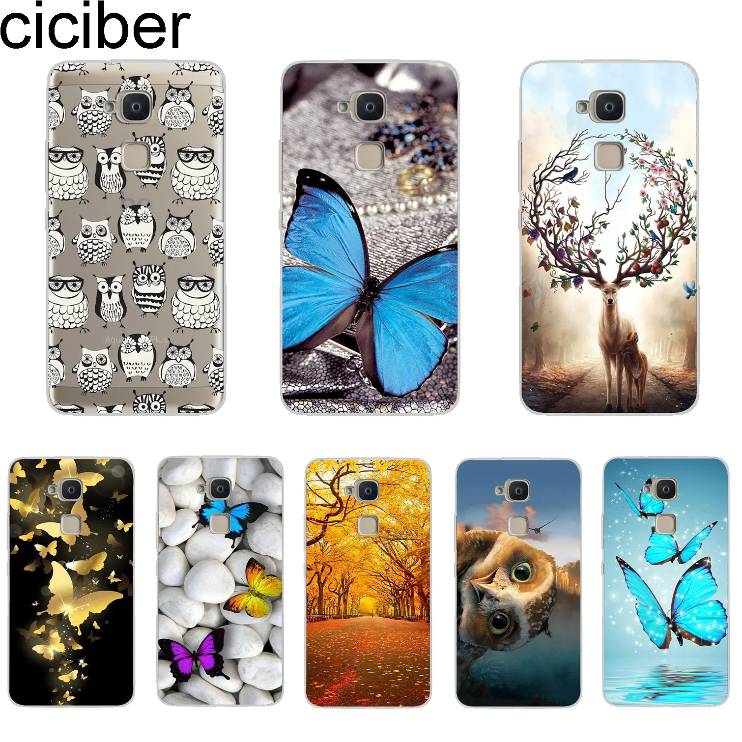 ciciber Coque For BQ Aquaris X2 X Pro V VS U U2 Lite Plus Phone Cases E5 M5 M5.5 X5 Fundas Soft TPU Butterfly Owl |
